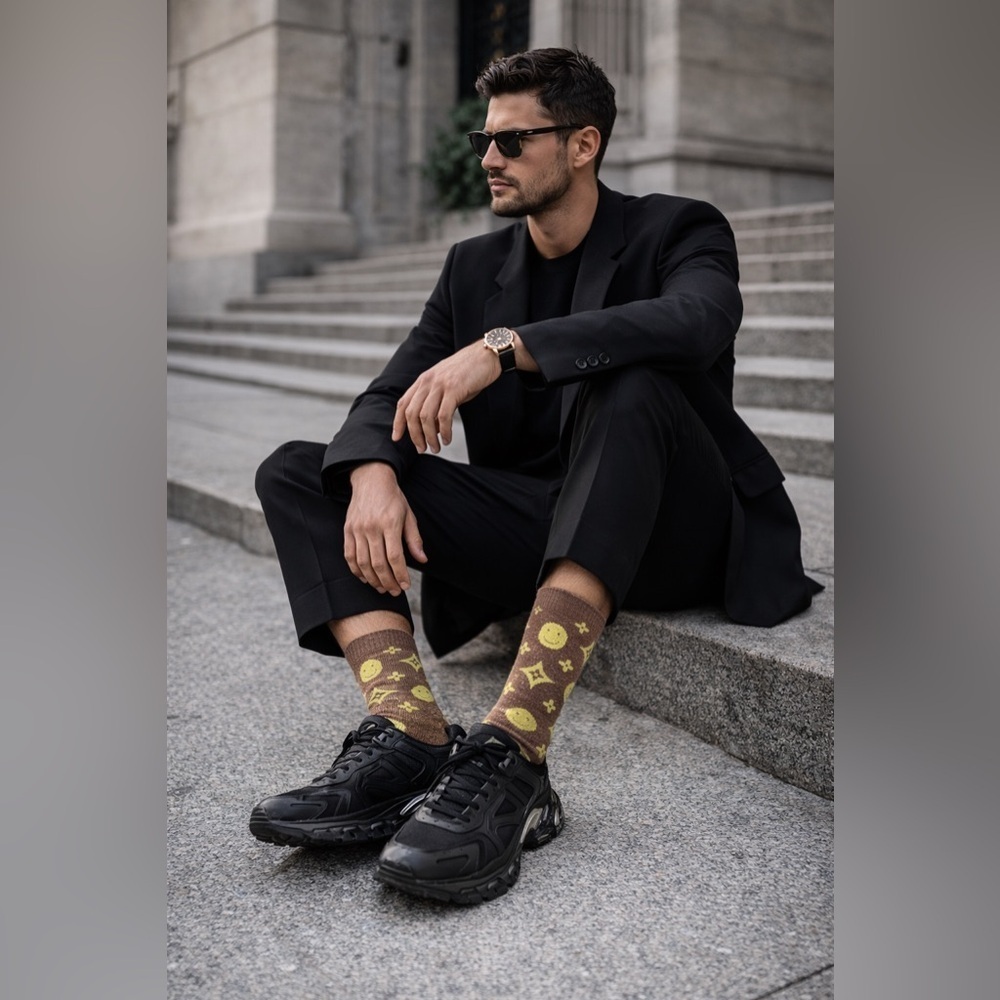 Luxury LV Crew Socks